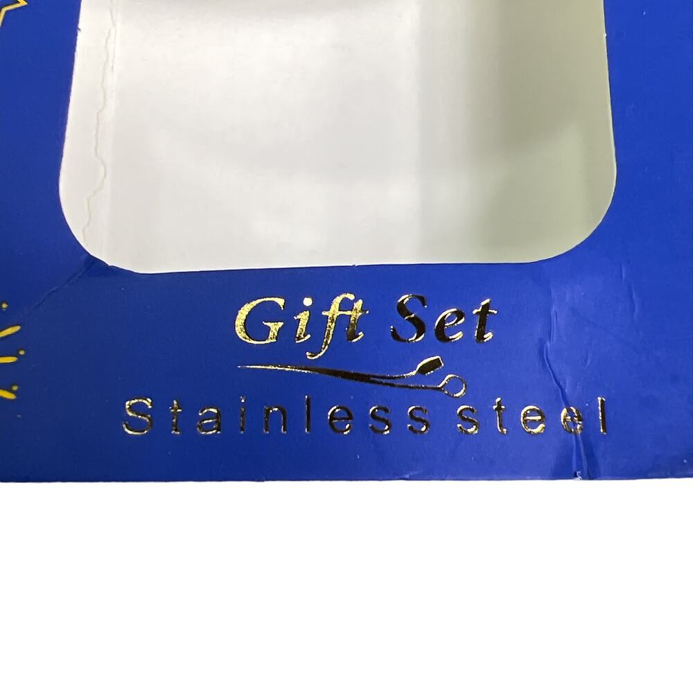 Angel Wings Children's Fork & Spoon Cutlery Gift Set Stainless Steel Gold Plated - Picture 9 of 14